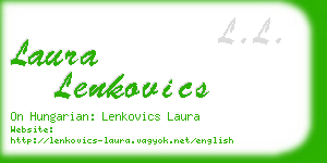 laura lenkovics business card